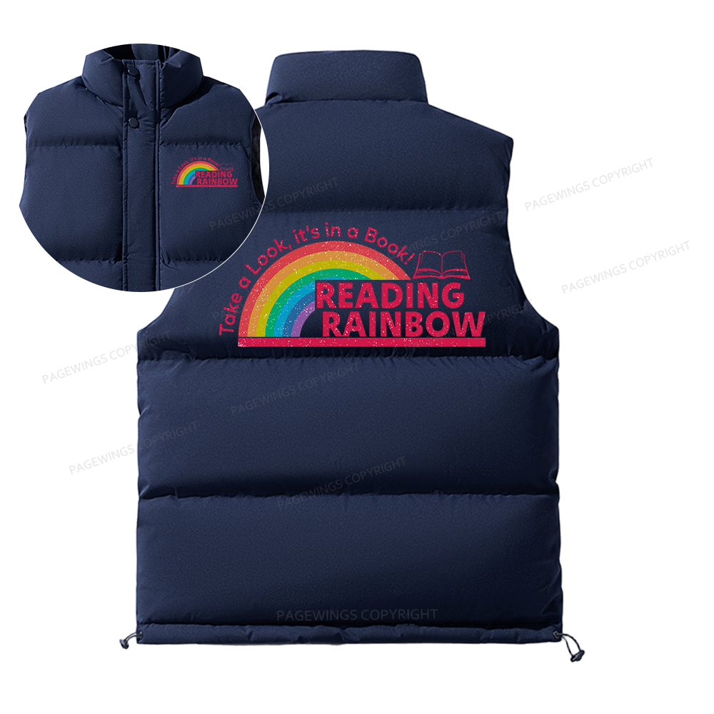 Pagewings Reading Rainbow Unisex Sleeveless Jacket