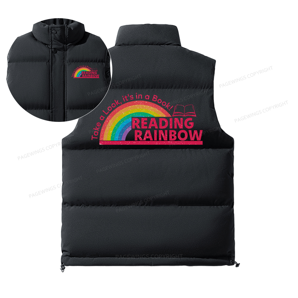 Pagewings Reading Rainbow Unisex Sleeveless Jacket