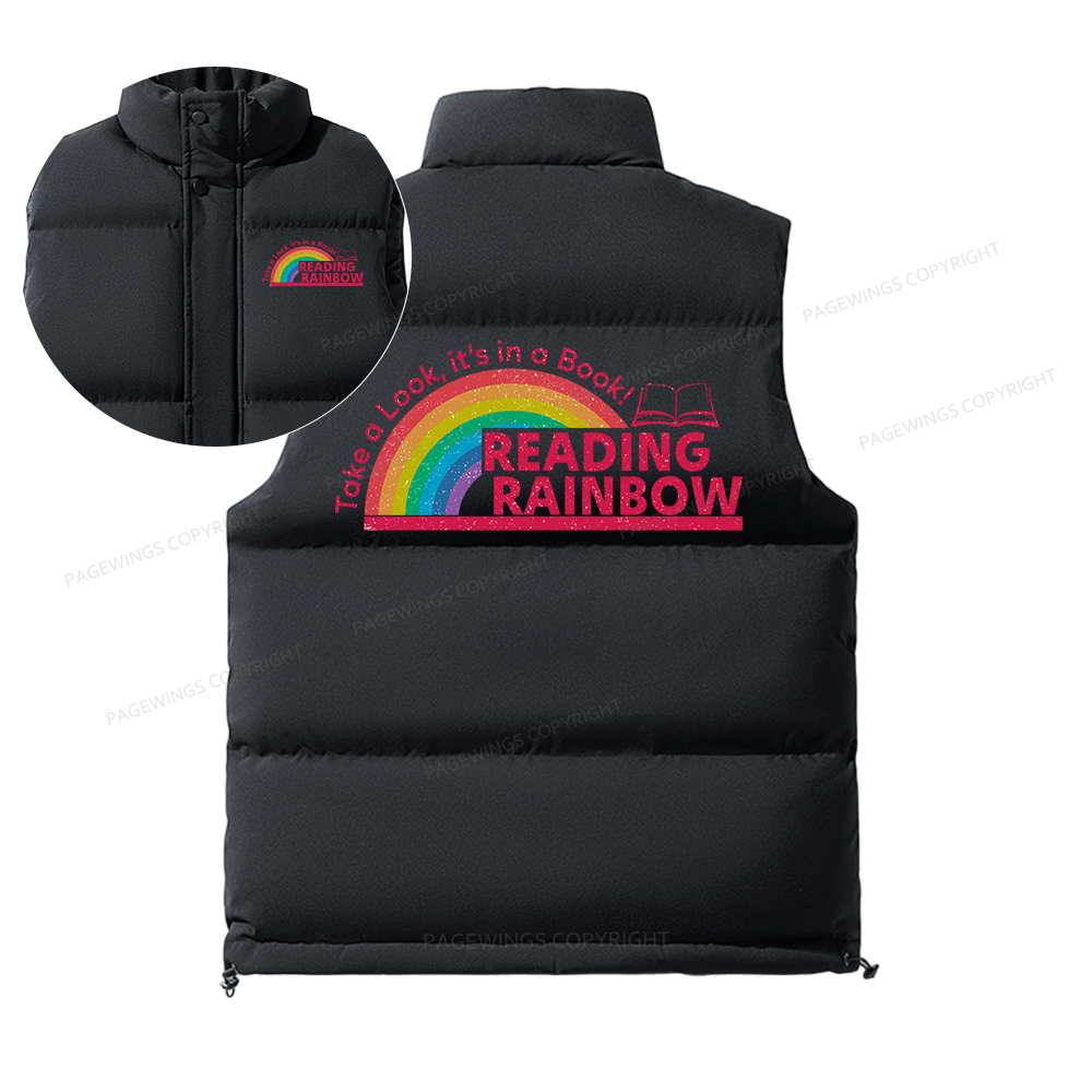 Pagewings Reading Rainbow Unisex Sleeveless Jacket