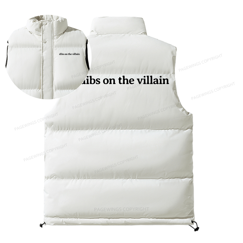 Pagewings Dibs On The Villain Unisex Sleeveless Jacket