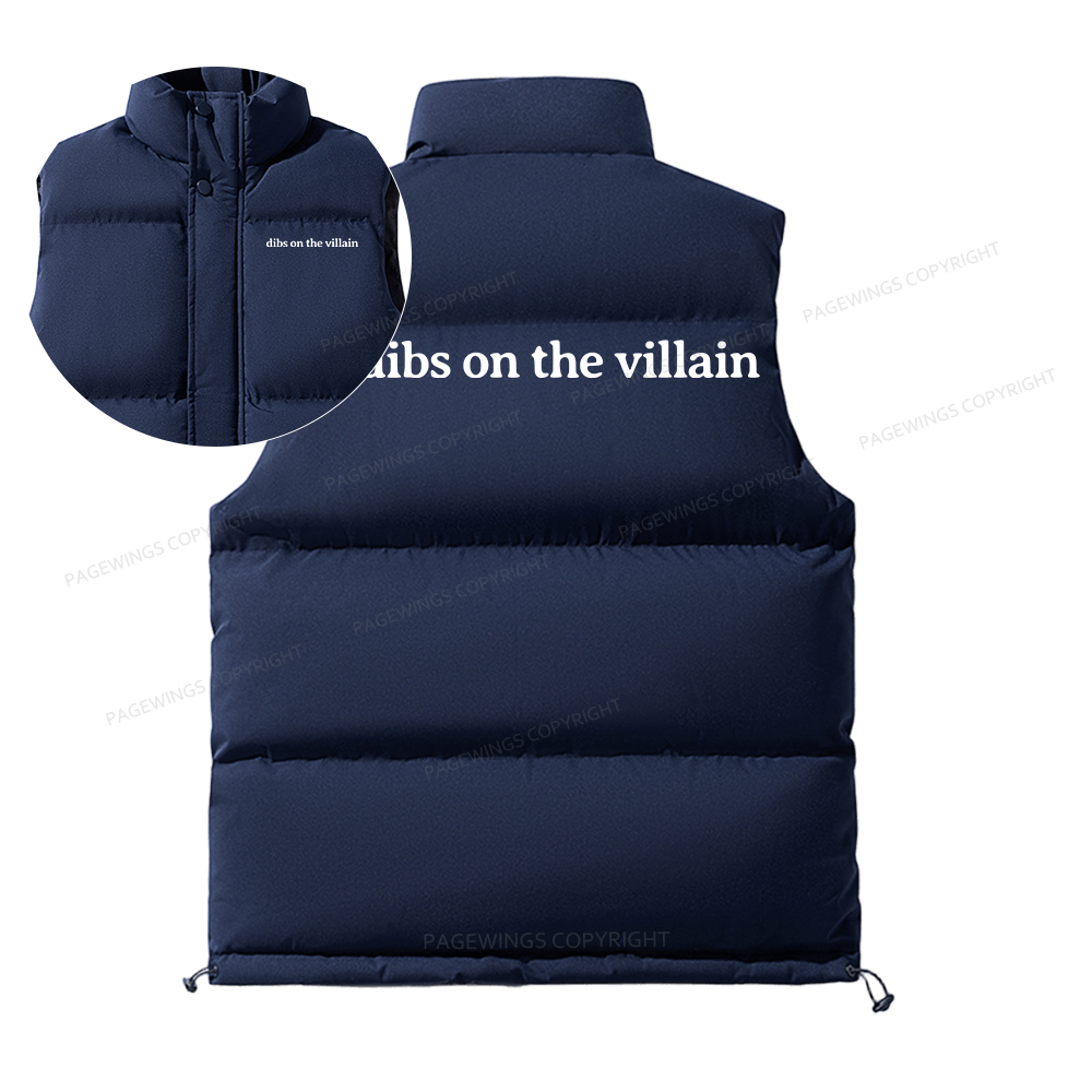 Pagewings Dibs On The Villain Unisex Sleeveless Jacket