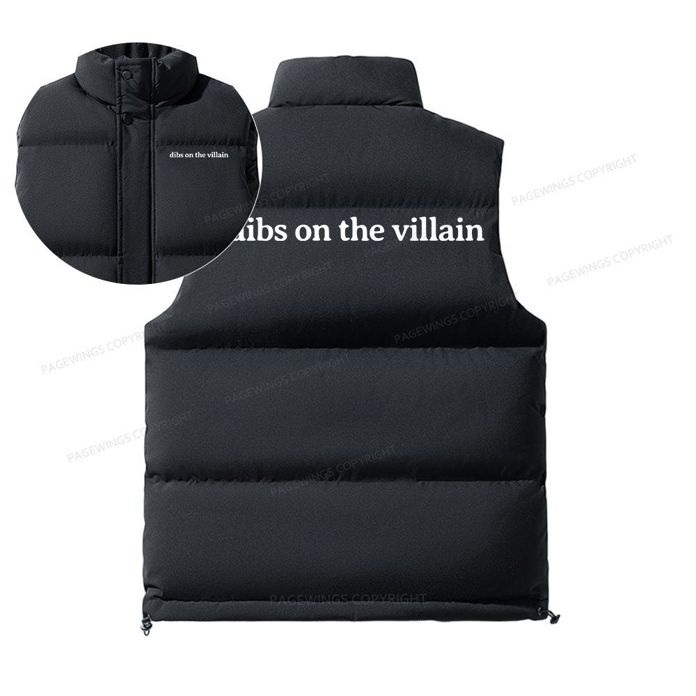 Pagewings Dibs On The Villain Unisex Sleeveless Jacket