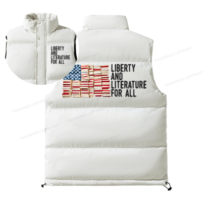 Pagewings Liberty And Literature For All Unisex Sleeveless Jacket