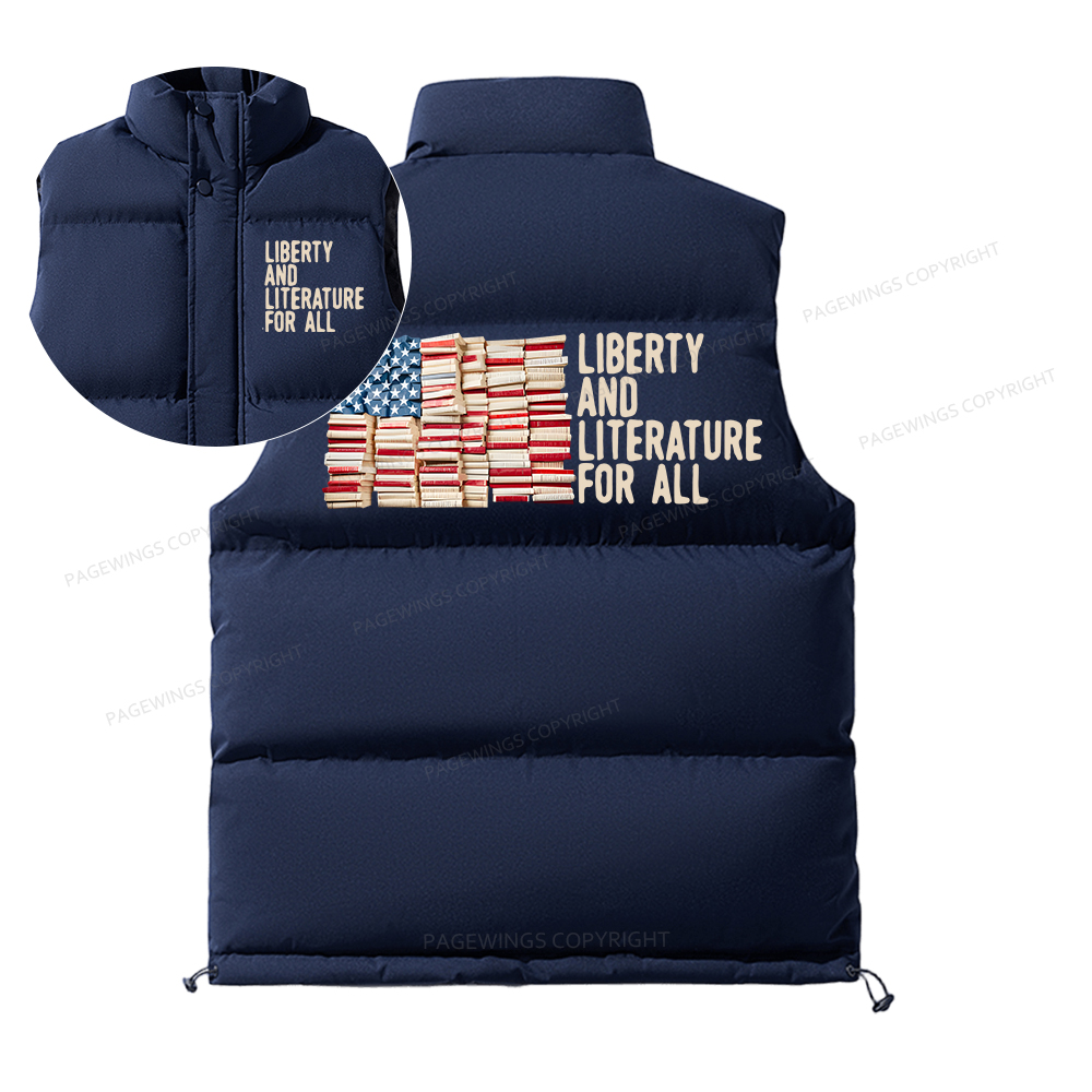 Pagewings Liberty And Literature For All Unisex Sleeveless Jacket