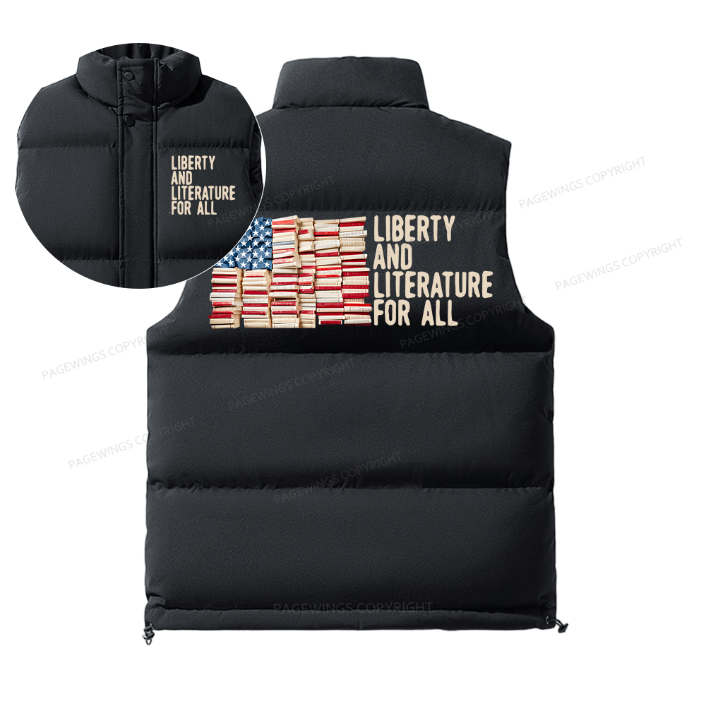Pagewings Liberty And Literature For All Unisex Sleeveless Jacket