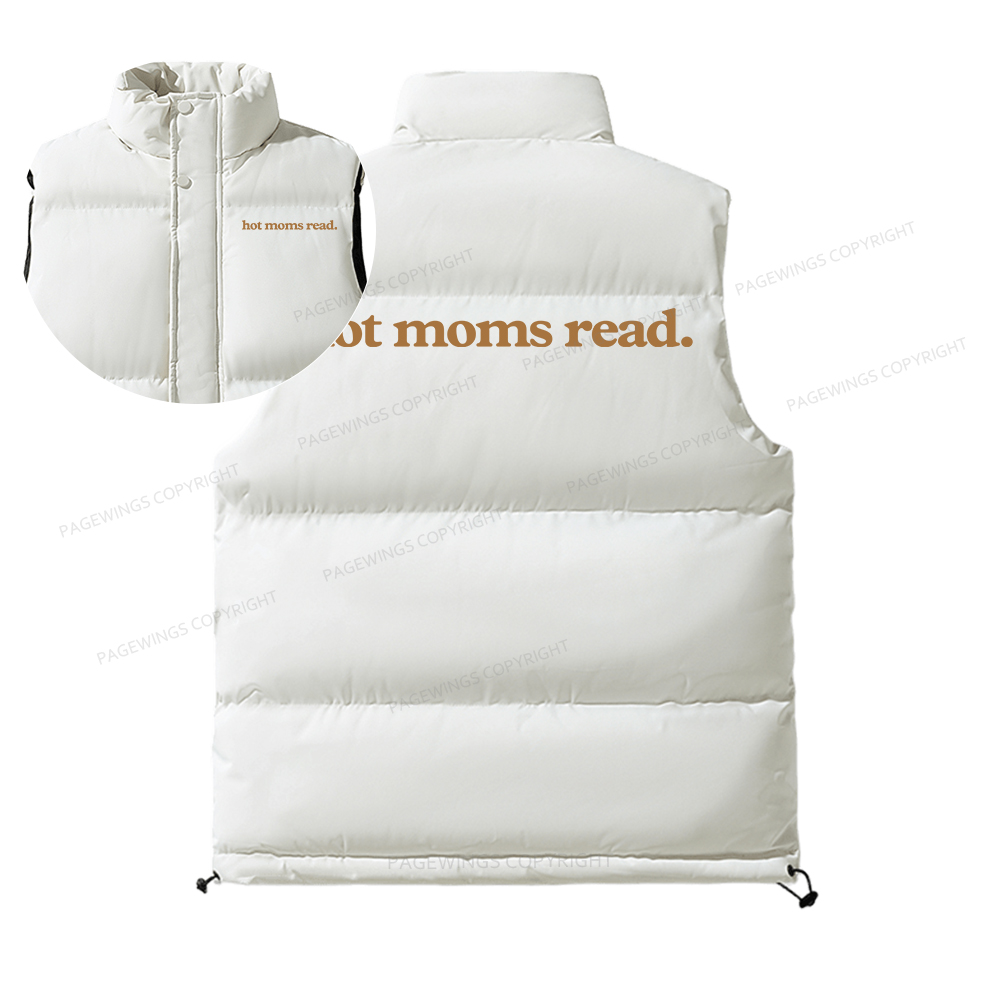 Pagewings Hot Moms Read Unisex Sleeveless Jacket