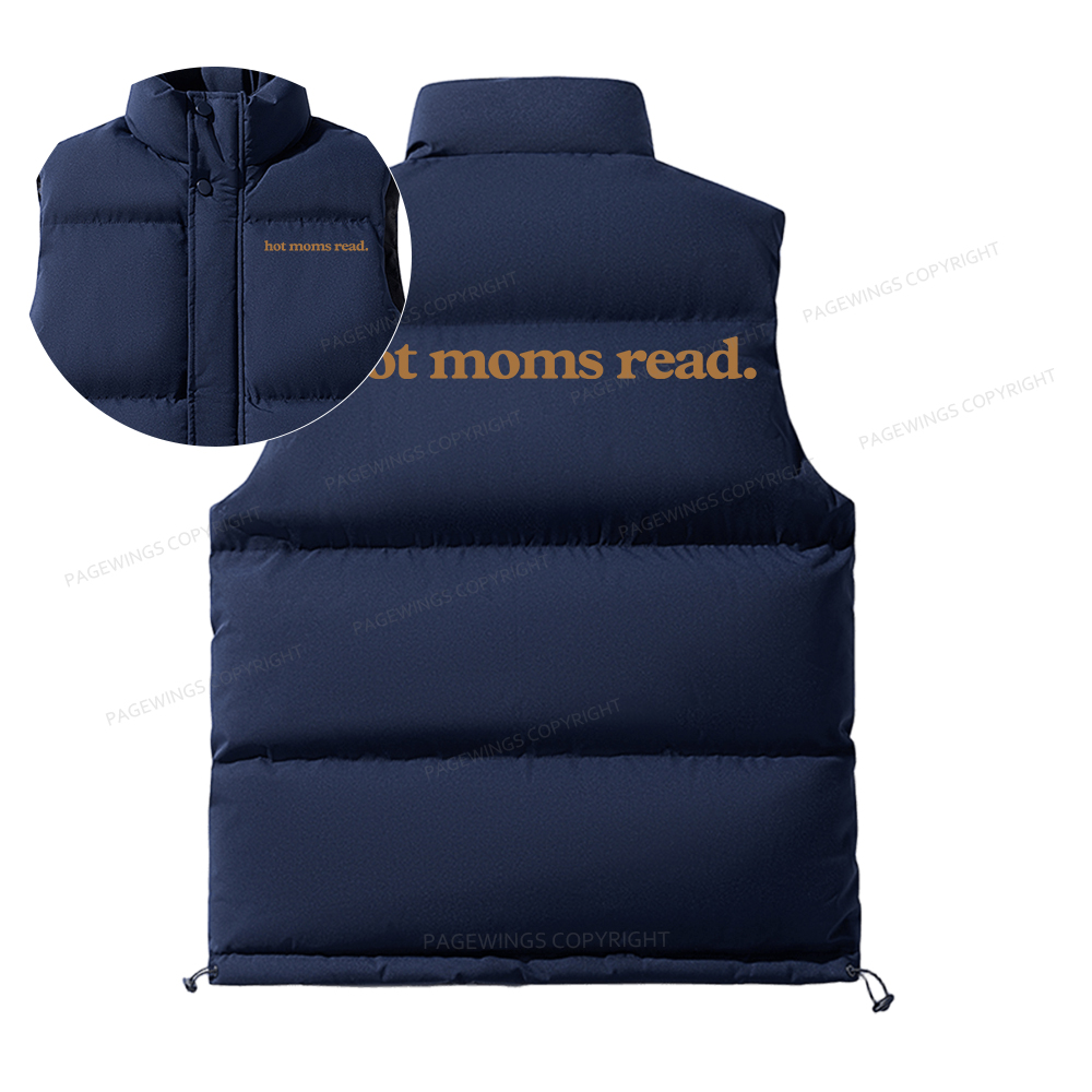 Pagewings Hot Moms Read Unisex Sleeveless Jacket