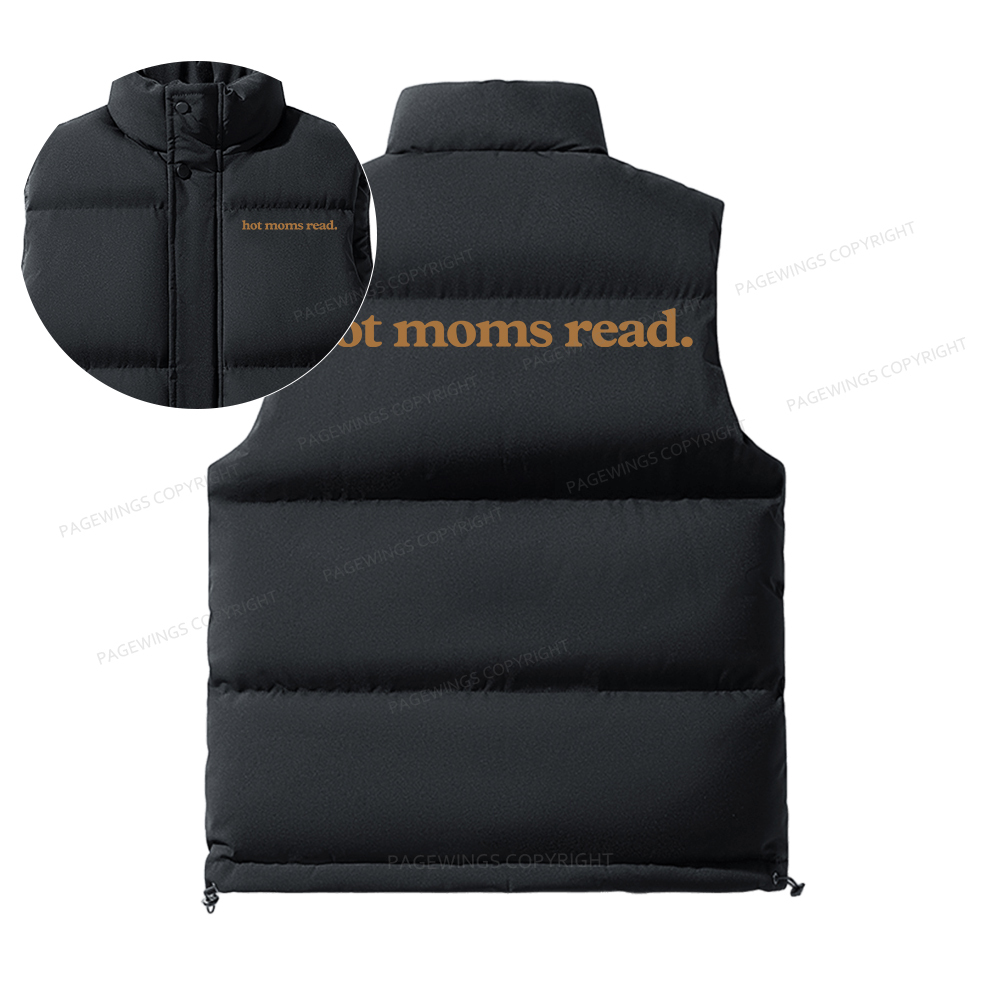 Pagewings Hot Moms Read Unisex Sleeveless Jacket