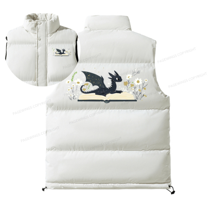 Pagewings Dragon Book Unisex Sleeveless Jacket