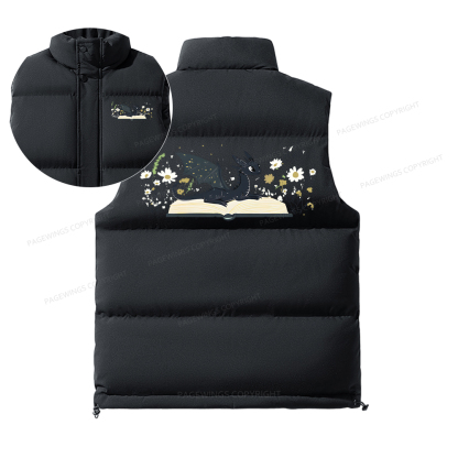 Pagewings Dragon Book Unisex Sleeveless Jacket