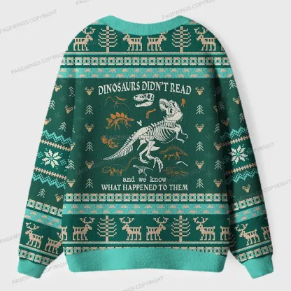 Pagewings Read And We Know What Happened To Them Unisex Ugly Cardigan Sweaters