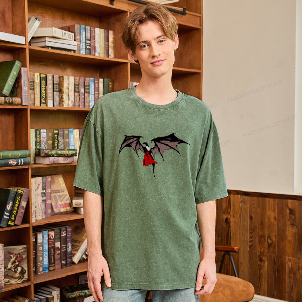 Pagewings Manon Blackbeak Unisex Washed T-shirt