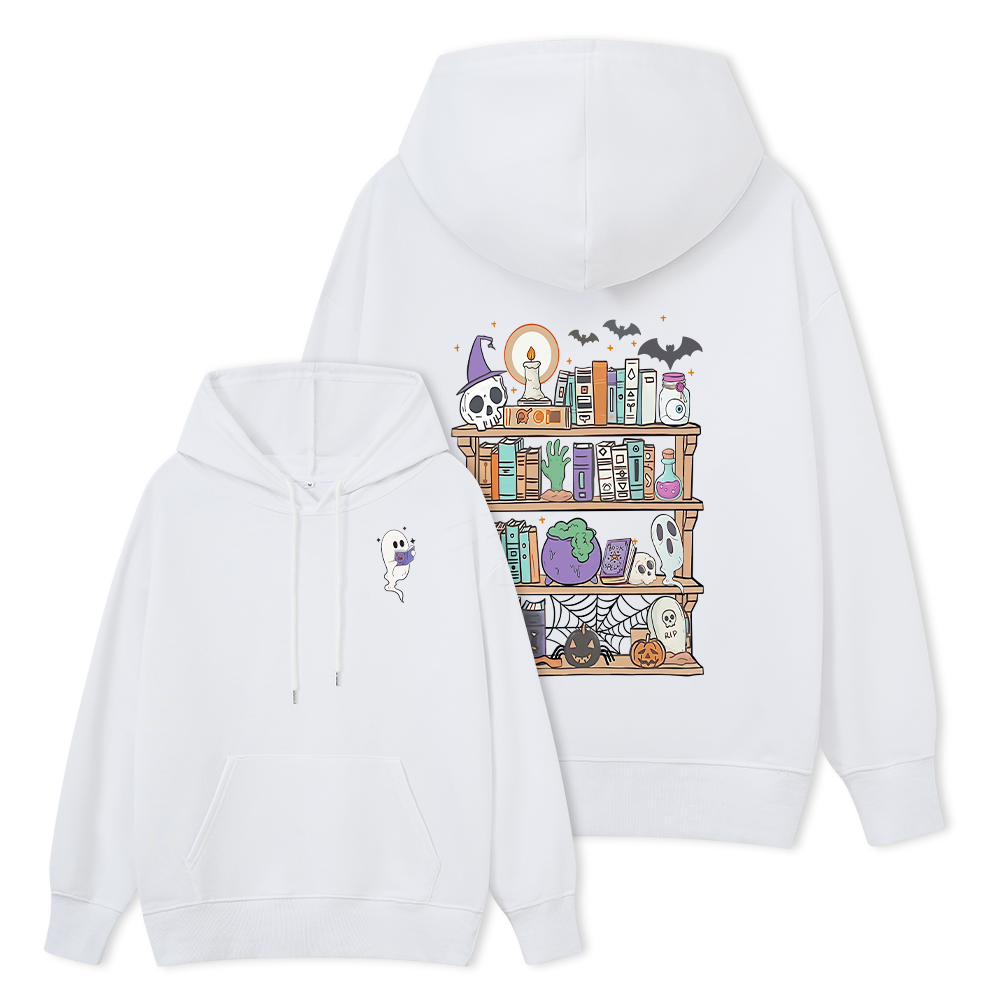 Pagewings  Ghost Book Reader Halloween Unisex Classic Hoodie