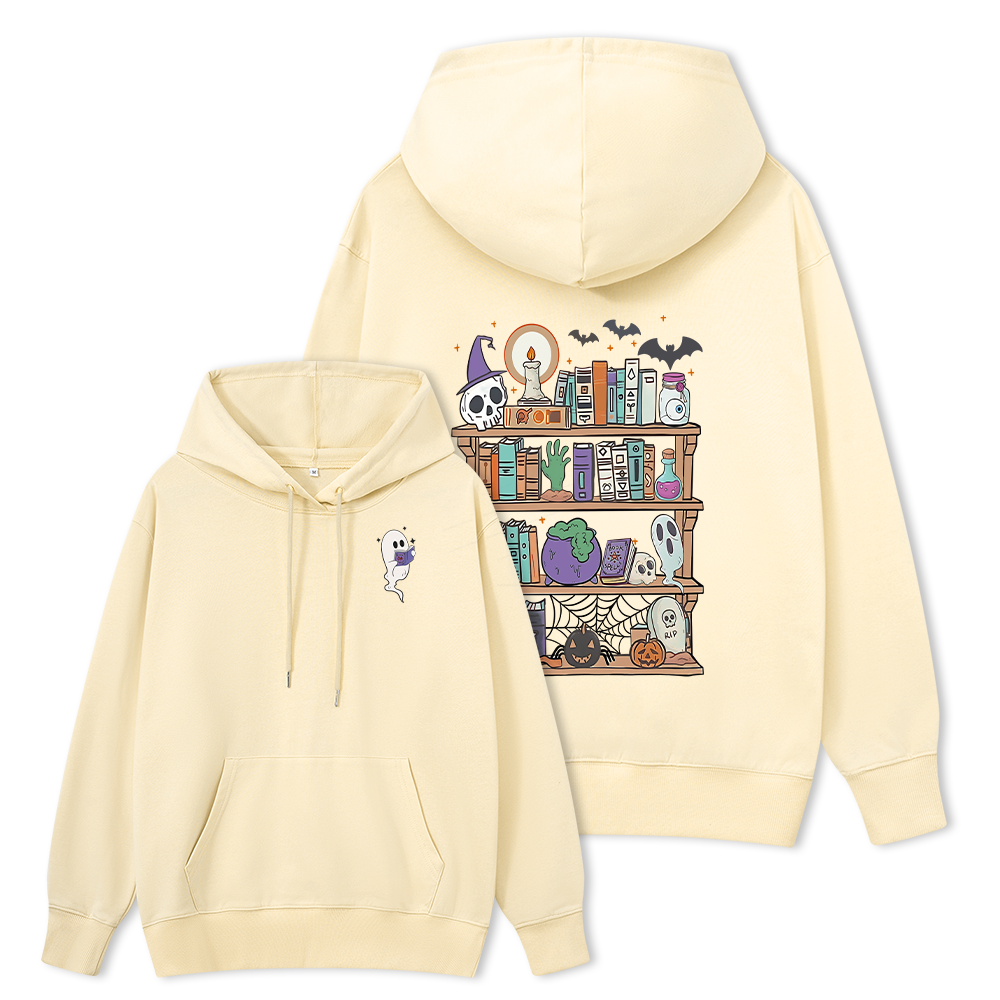 Pagewings  Ghost Book Reader Halloween Unisex Classic Hoodie