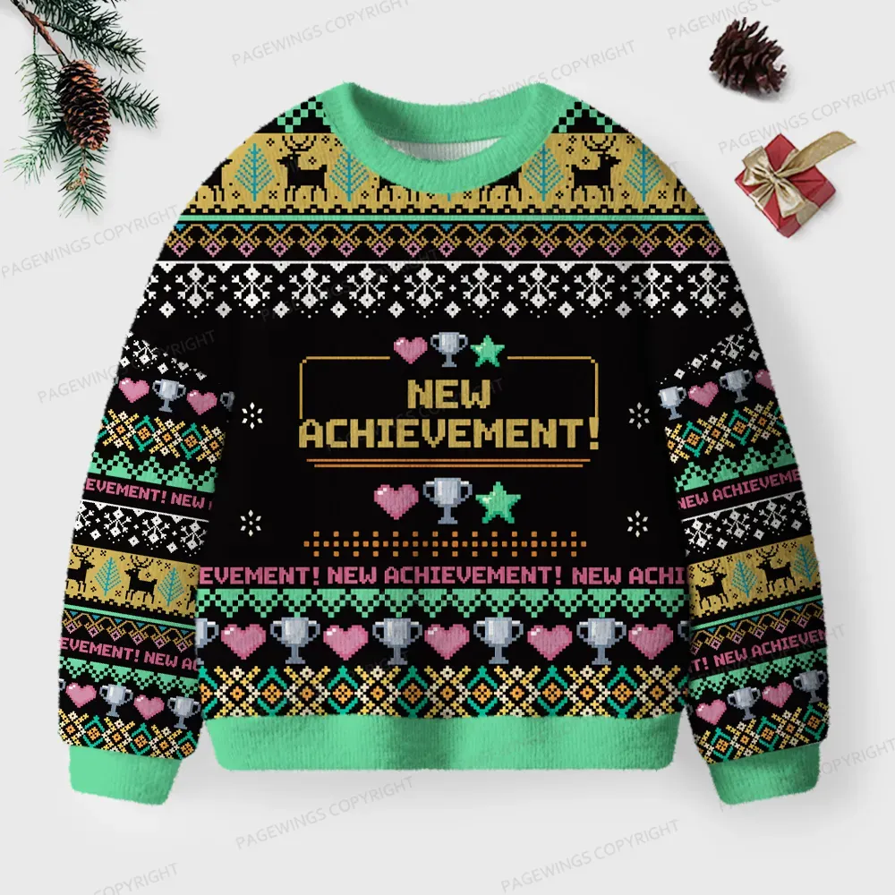 Pagewings New Achievement Unisex Ugly Knit Sweatshirt