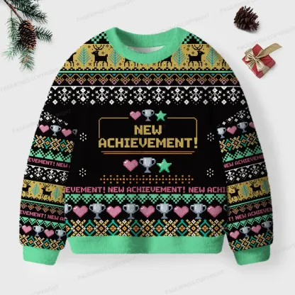 Pagewings New Achievement Unisex Ugly Knit Sweatshirt