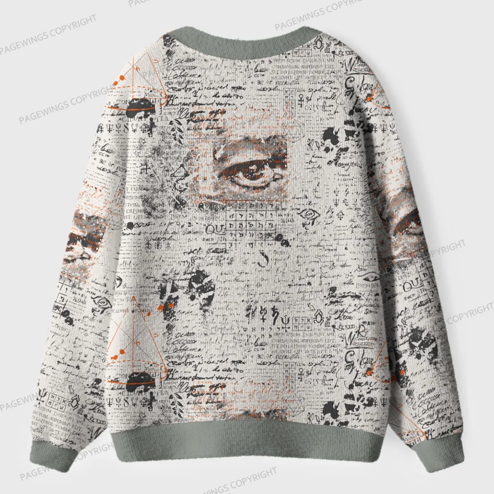 Pagewings Tea Time Unisex Ugly Cardigan Sweaters