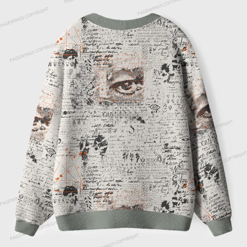 Pagewings Tea Time Unisex Ugly Cardigan Sweaters
