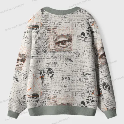 Pagewings Tea Time Unisex Ugly Cardigan Sweaters
