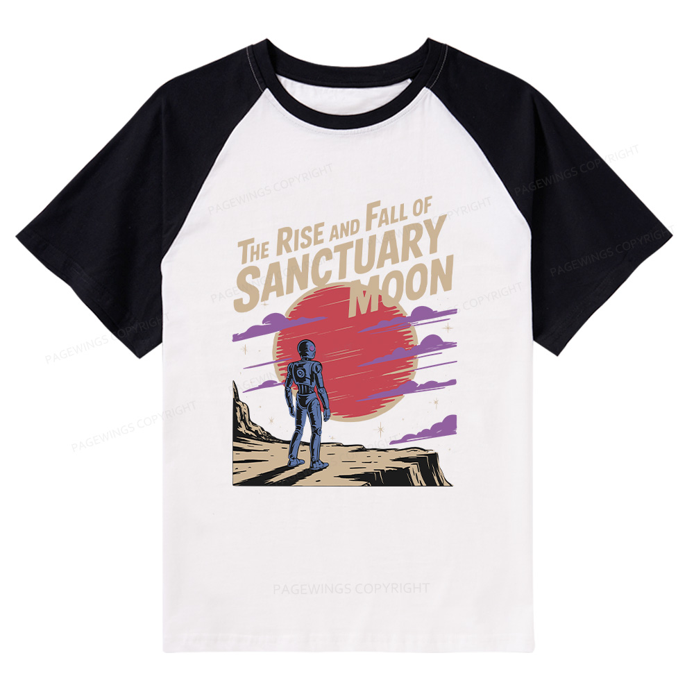 Pagewings The Rise And Fall Of Sanctuary Moon Raglan T-shirt