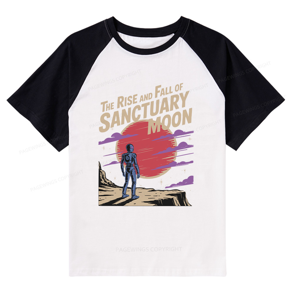 Pagewings The Rise And Fall Of Sanctuary Moon Raglan T-shirt