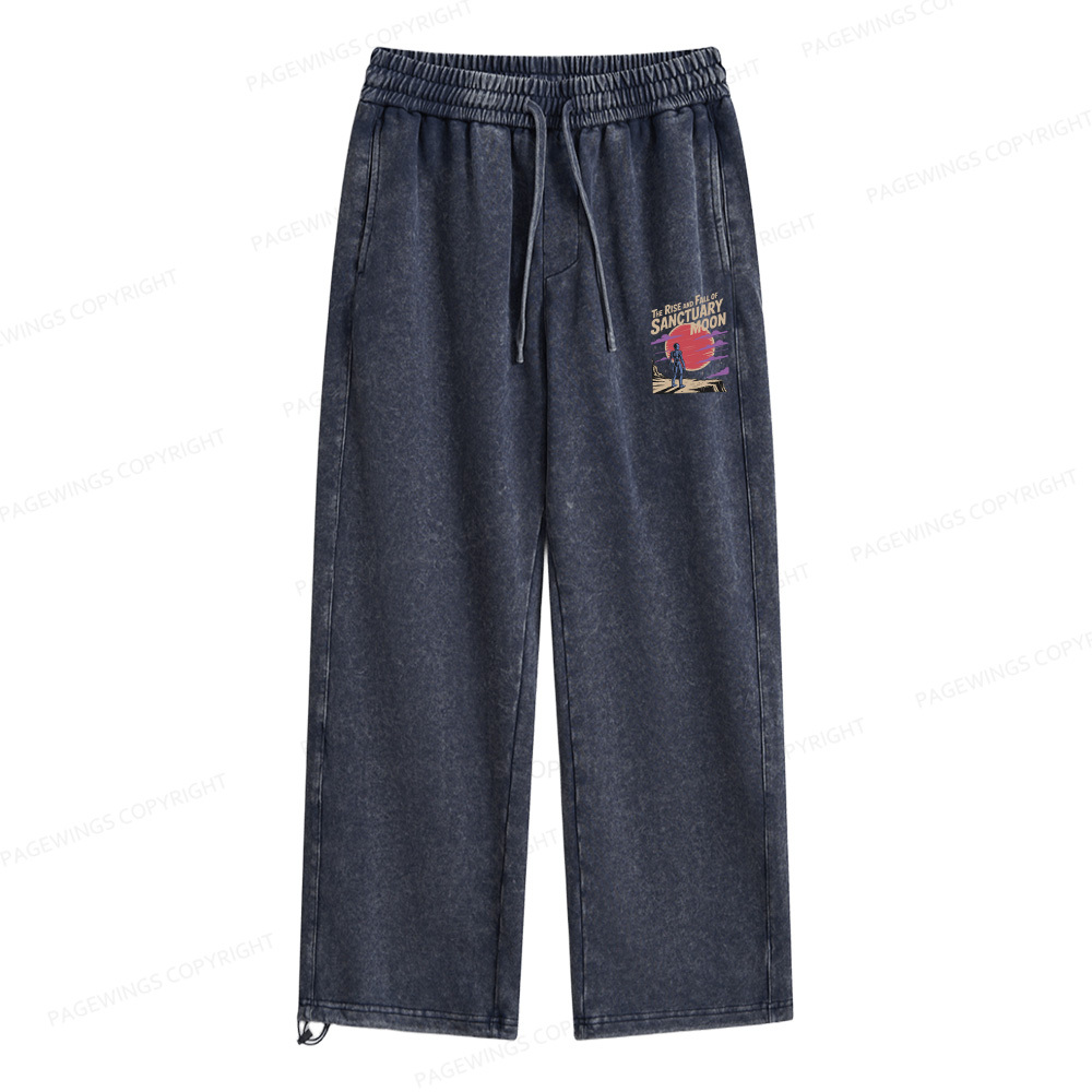 Pagewings The Rise And Fall Of Sanctuary Moon Unisex Washed Sweatpants