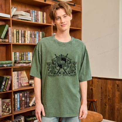 Pagewings Support The Public Library Unisex Washed T-shirt