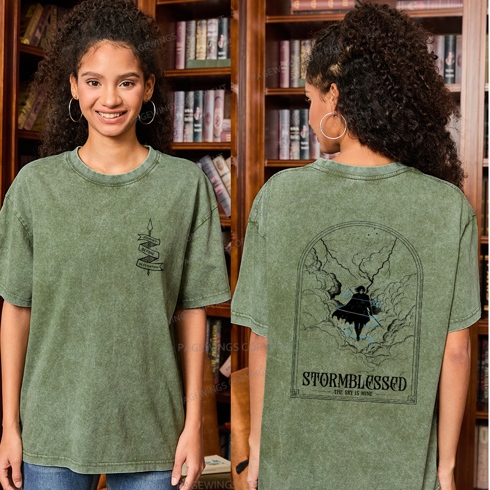 Pagewings Stormblessed Unisex Washed T-shirt