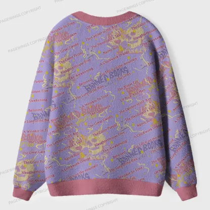 Pagewings Banned Books Unisex Ugly Cardigan Sweaters