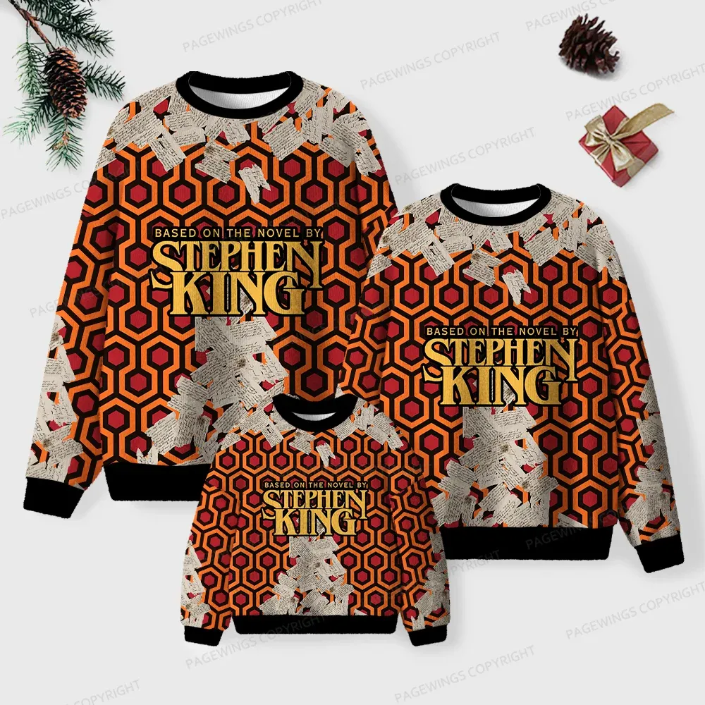 Pagewings Based On The Novel By Stephen King Unisex Ugly Knit Sweatshirt