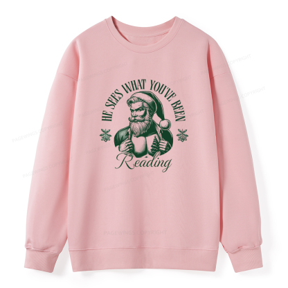 Pagewings He Sees What You've Been Reading Unisex Classic Sweatshirt