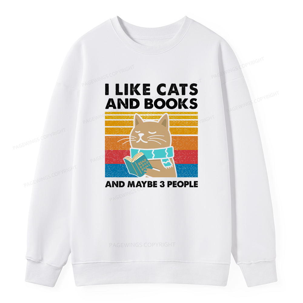 Pagewings Like Book And Maybe 3 People Unisex Classic Sweatshirt