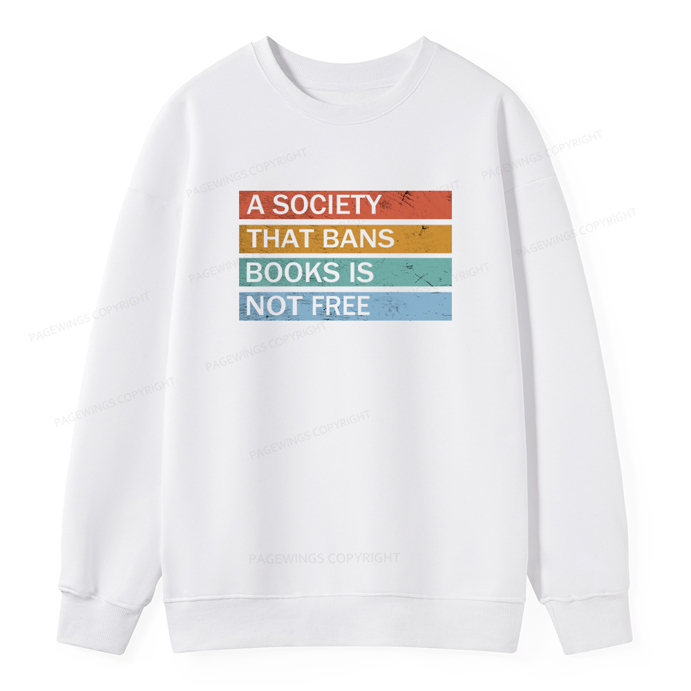 Pagewings Read Banned Books Unisex Classic Sweatshirt