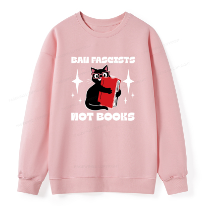 Pagewings Ban Fascists Not Books Unisex Classic Sweatshirt