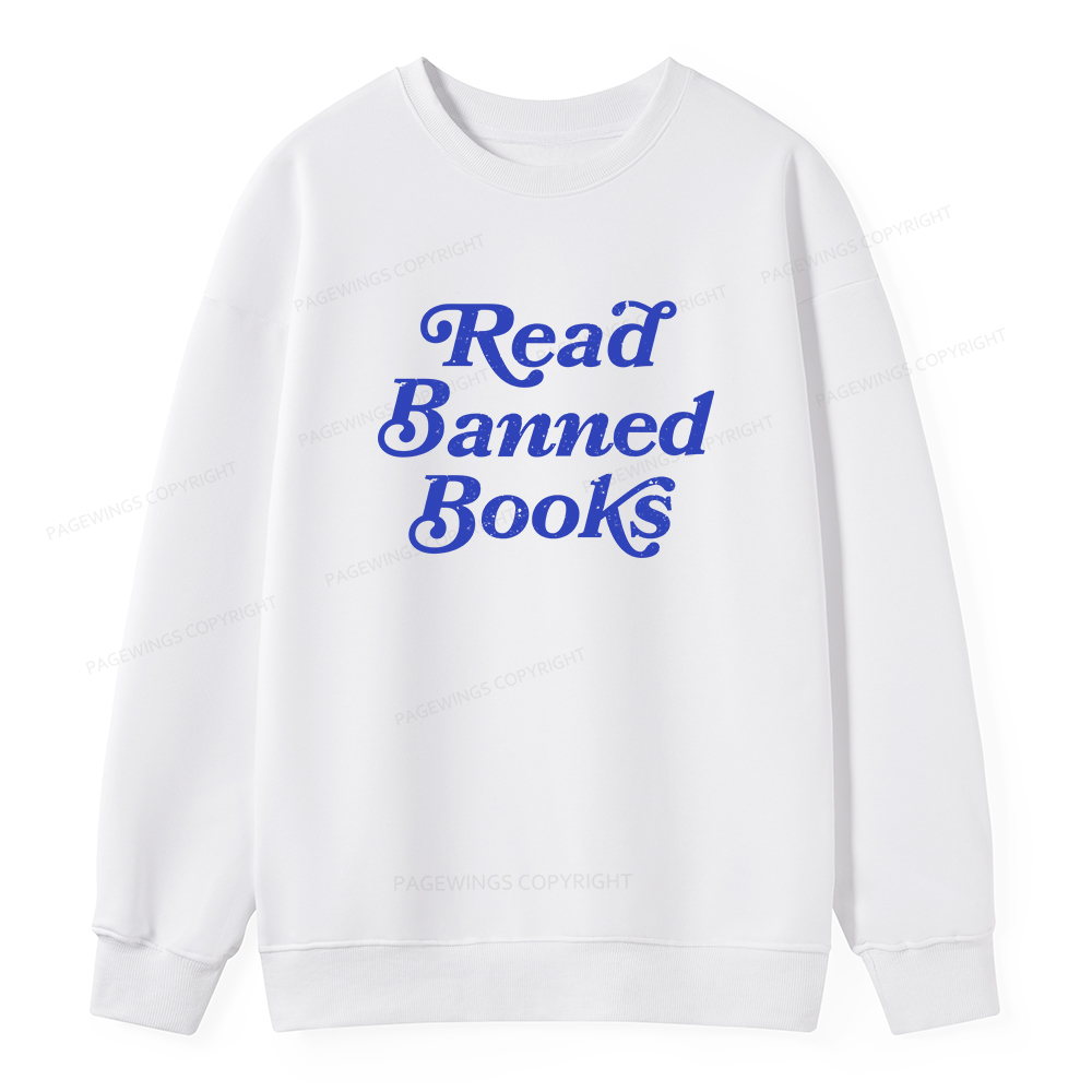 Pagewings Read Banned Books Unisex Classic Sweatshirt