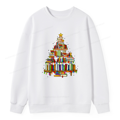 Pagewings Christmas Books Tree Unisex Classic Sweatshirt