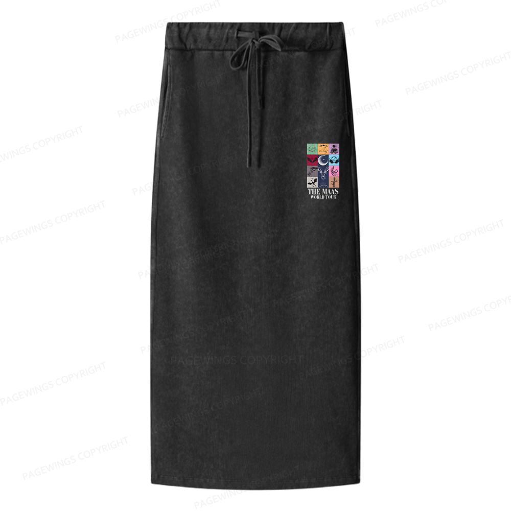 Pagewings World Tour Women Washed Long Skirts