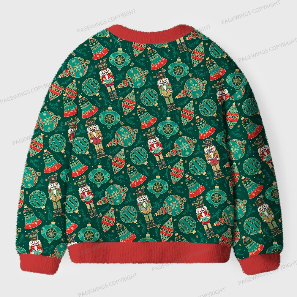 Pagewings Festive Reading  Unisex Ugly Cardigan Sweaters