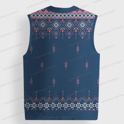 Pagewings God Dammit Donut Unisex V-Neck Ugly Knit Vest