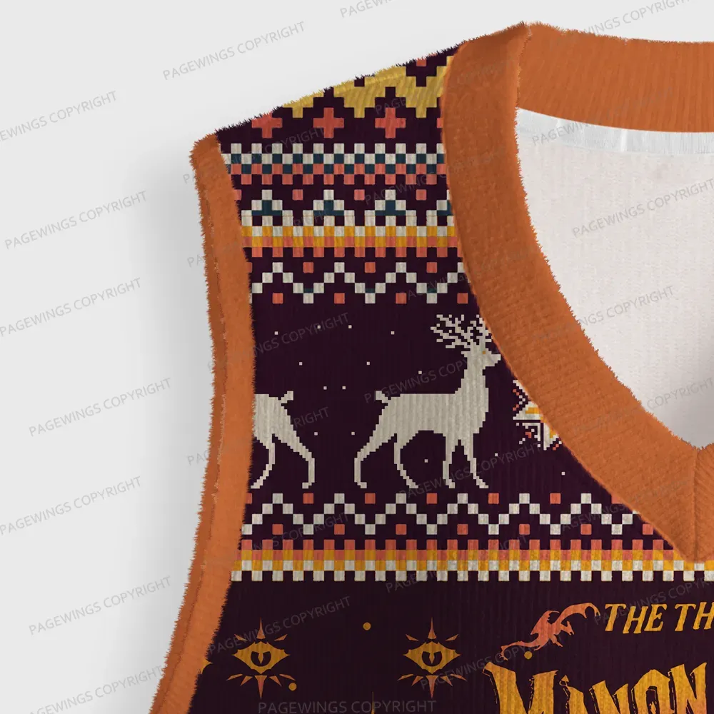 Pagewings The Thirteen Unisex V-Neck Ugly Knit Vest