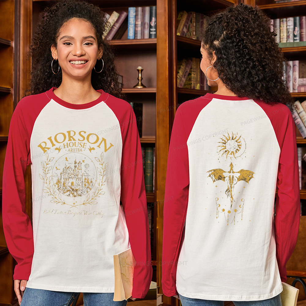 Pagewings Fourth Wing Long Sleeve Raglan T-shirt