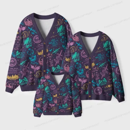 Pagewings Fantasy Unisex Ugly Cardigan Sweaters