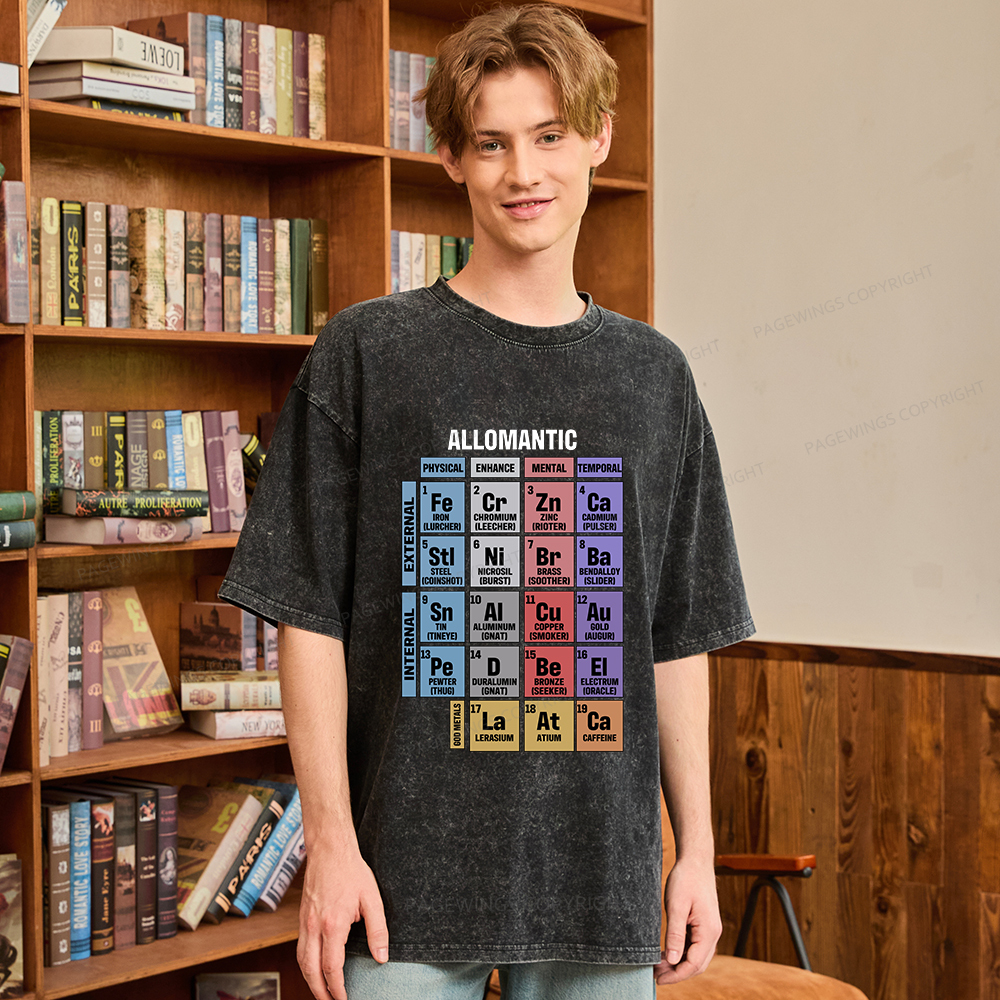 Pagewings Allomantic Unisex Washed T-shirt