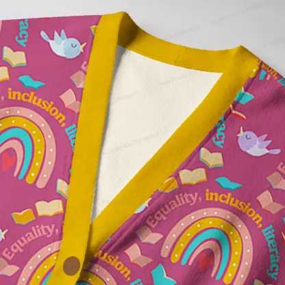 Pagewings Literacy Unisex Ugly Cardigan Sweaters