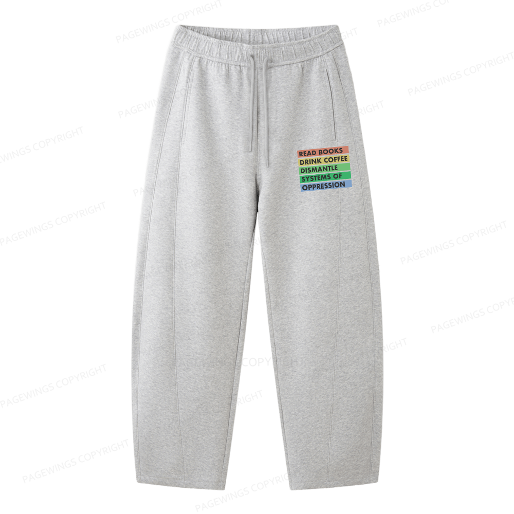 Pagewings Read Books Unisex Barrel Sweatpants