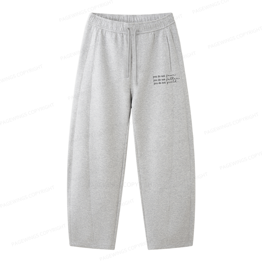 Pagewings You Do Not Yield Unisex Barrel Sweatpants