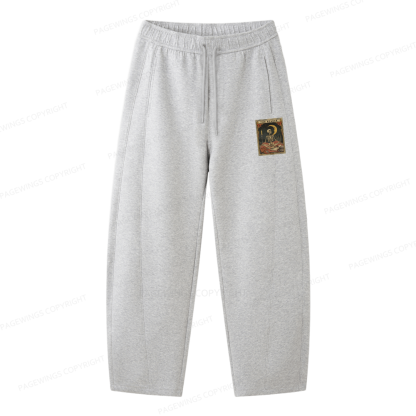 Pagewings The Reader Tarot Card Unisex Barrel Sweatpants
