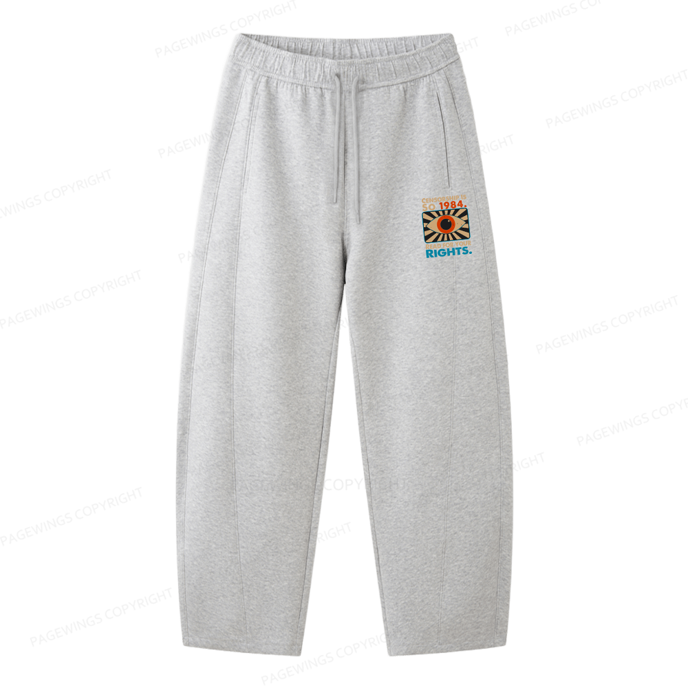 Pagewings Read For Your Rights Unisex Barrel Sweatpants