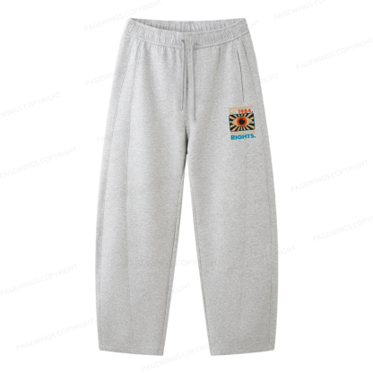 Pagewings Read For Your Rights Unisex Barrel Sweatpants