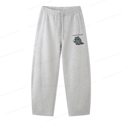 Pagewings I Require Books Unisex Barrel Sweatpants